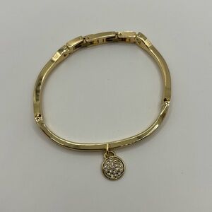 Elegant Gold Bracelet with Charm